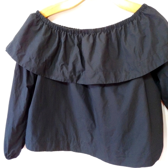 Aritzia Wilfred Morel Cotton Off Shoulder Blouse - Picture 3 of 8